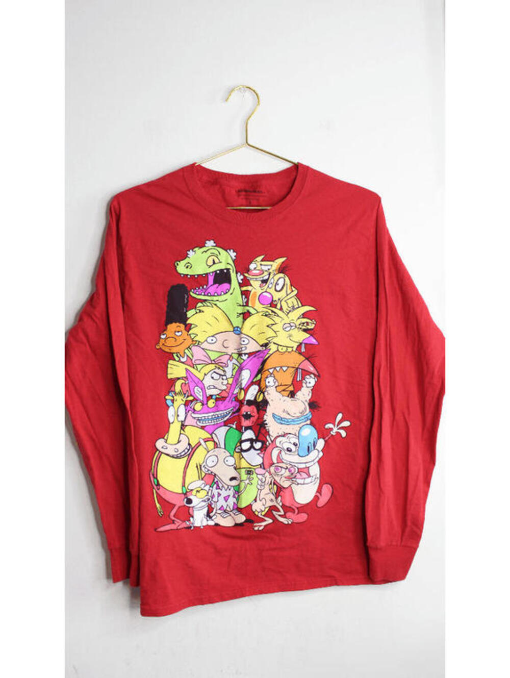 Nickelodeon 90s Cartoon Red Long Sleeve